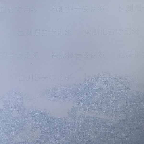 检测报告纸